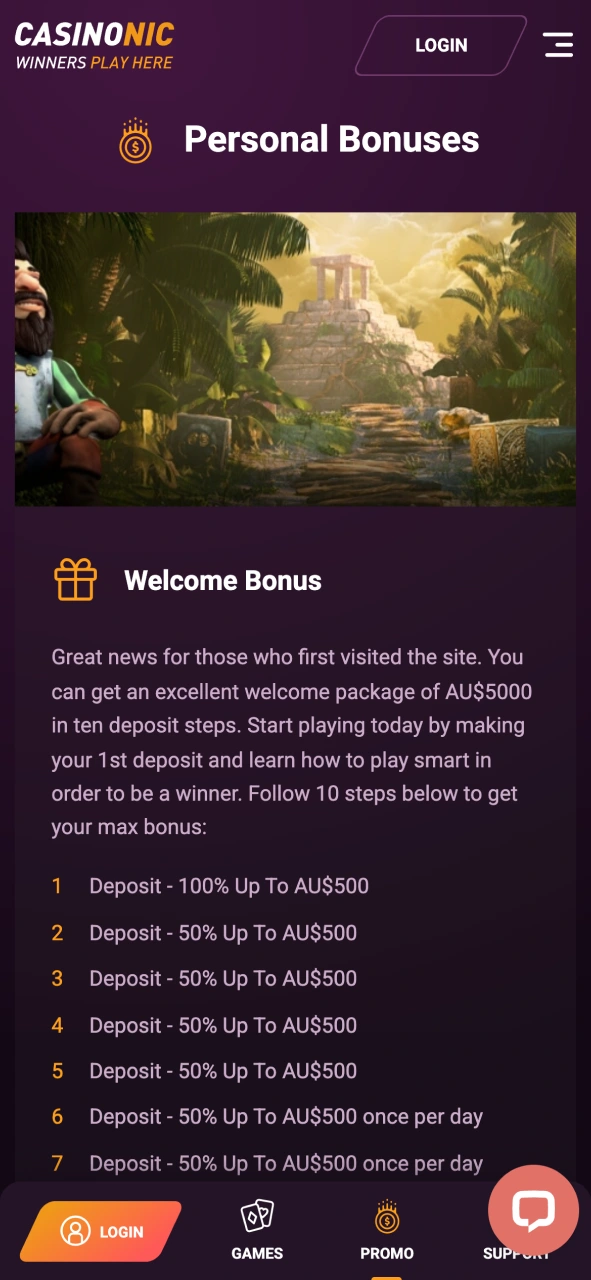 Unlock Casinonic bonuses and boost your gameplay with rewarding offers and exclusive promotions.