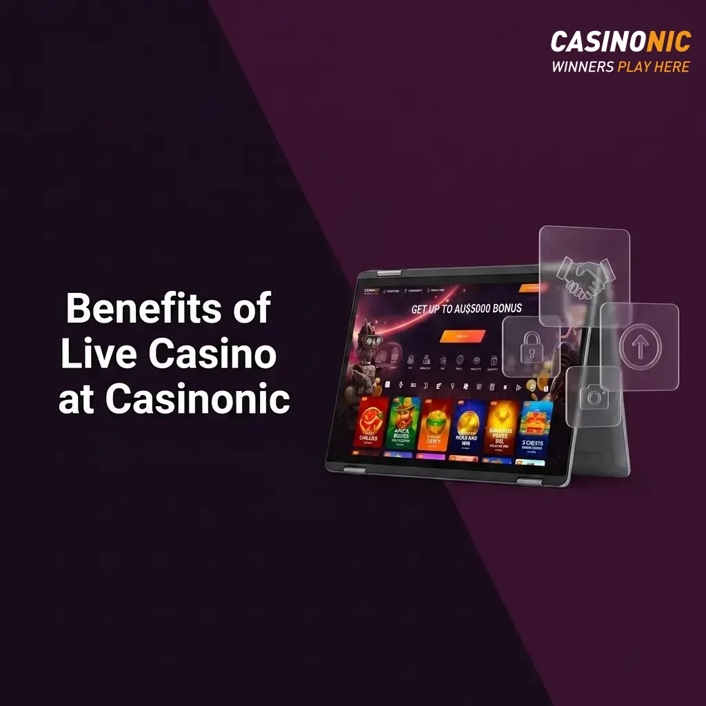 Live dealer casino games at Casinonic with real tables, roulette, blackjack, and baccarat on mobile and desktop.