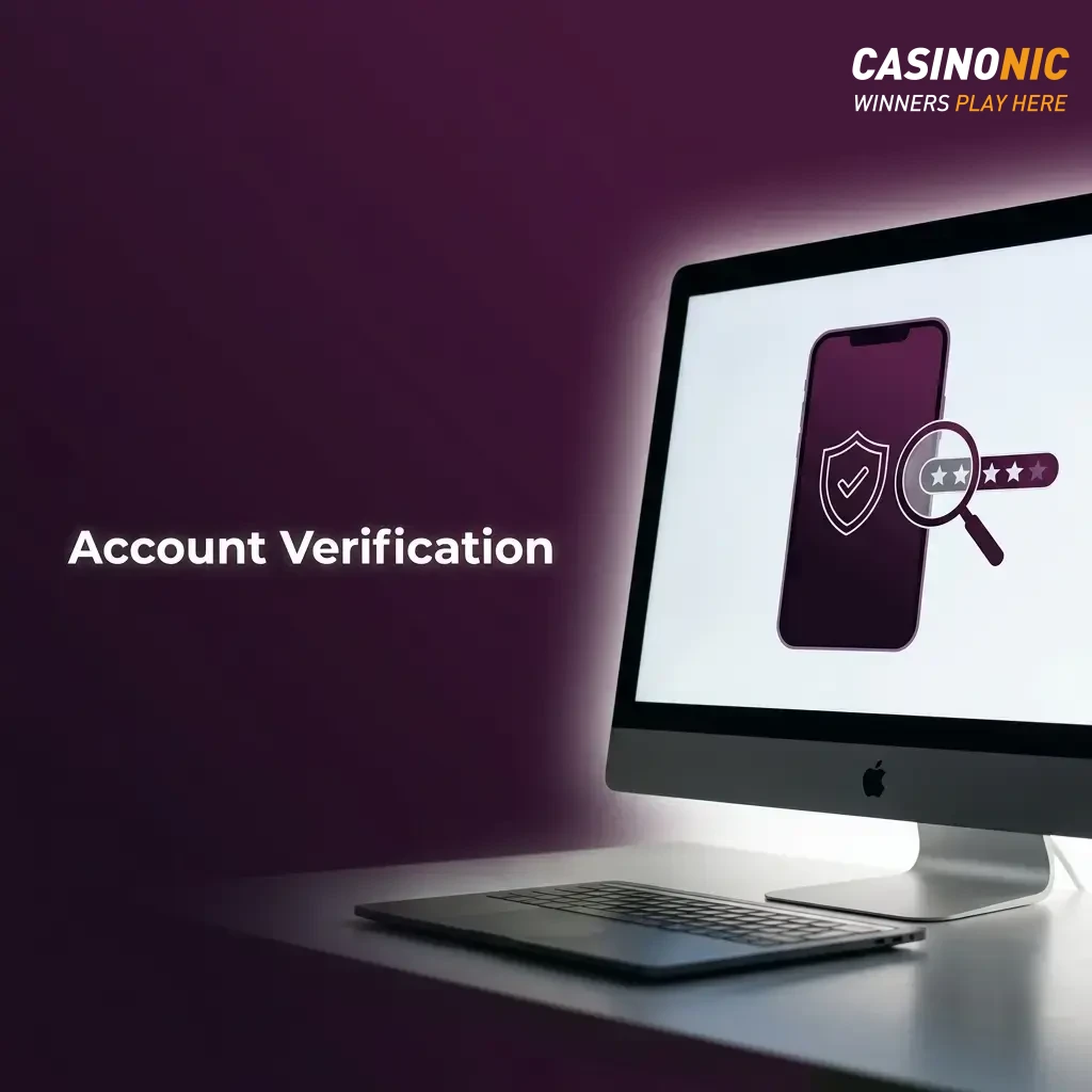 Casinonic account verification process for Australian players showing KYC document submission steps.