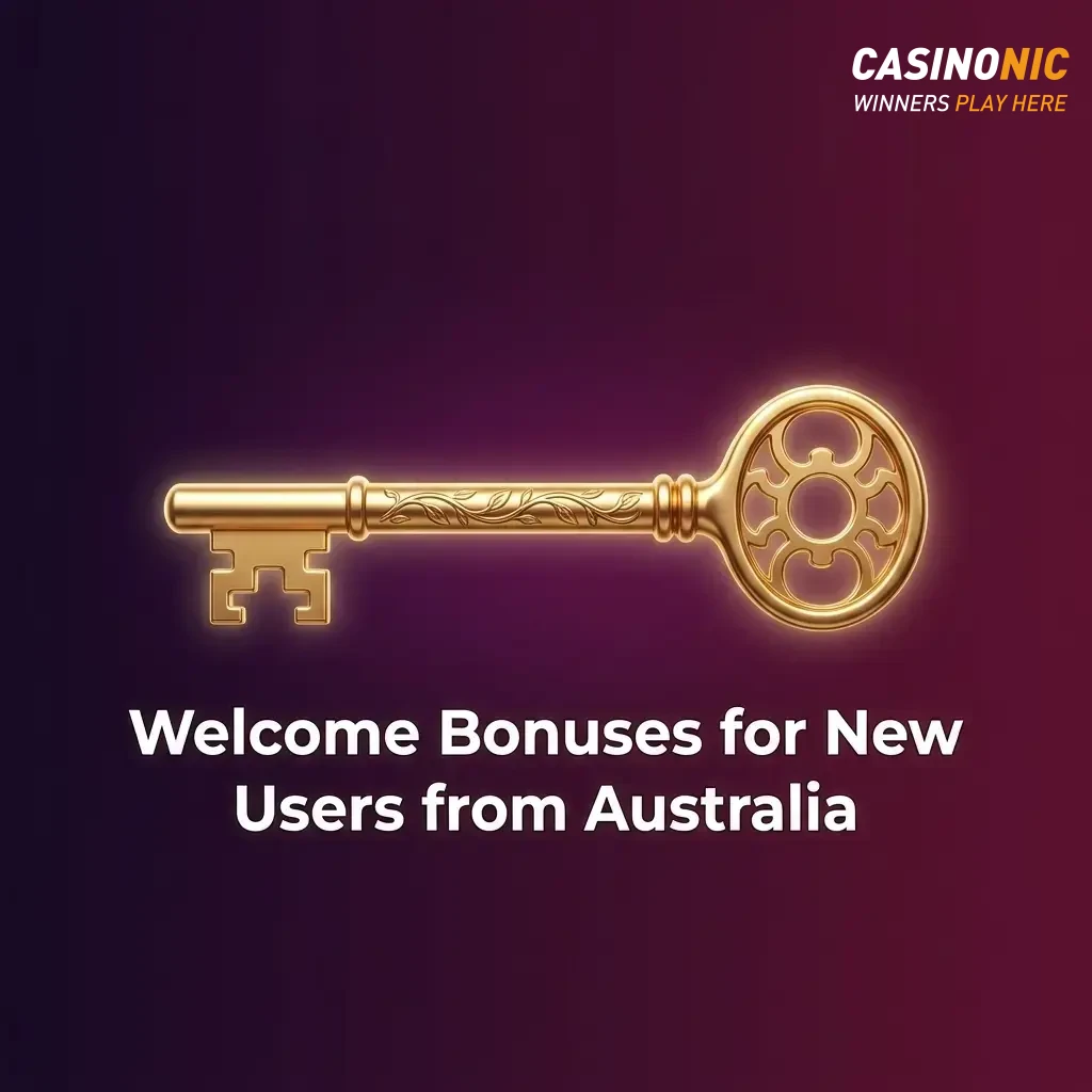 Casinonic welcome bonus for Australian new users offering up to AU$5,000 for casino and sports betting.