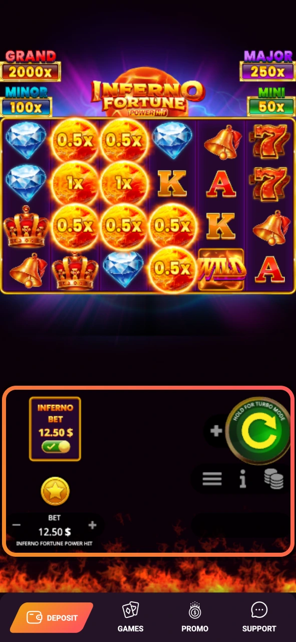 Place your bet at Casinonic and enjoy smooth gameplay with flexible in game controls.